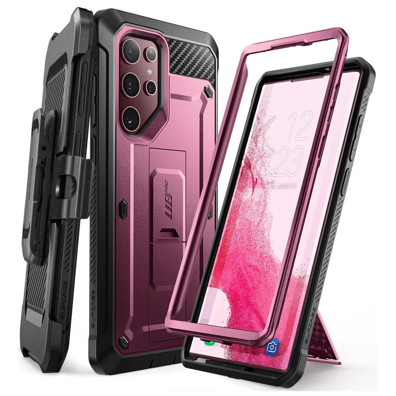Limited Edition Galaxy S22 Ultra Unicorn Beetle PRO Rugged Case-Burgundy  Limited Stock!