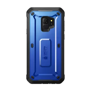 Limited Edition Galaxy S9 Unicorn Beetle Pro Full Body Rugged Holster Case-Dark Blue  Stylish & Comfortable