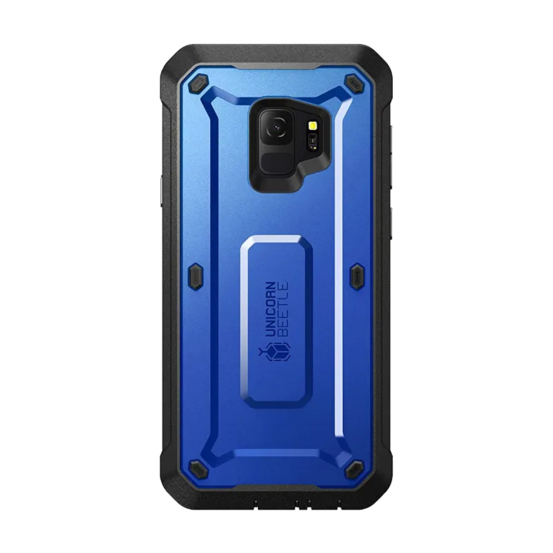 Limited Edition Galaxy S9 Unicorn Beetle Pro Full Body Rugged Holster Case-Dark Blue  Stylish & Comfortable