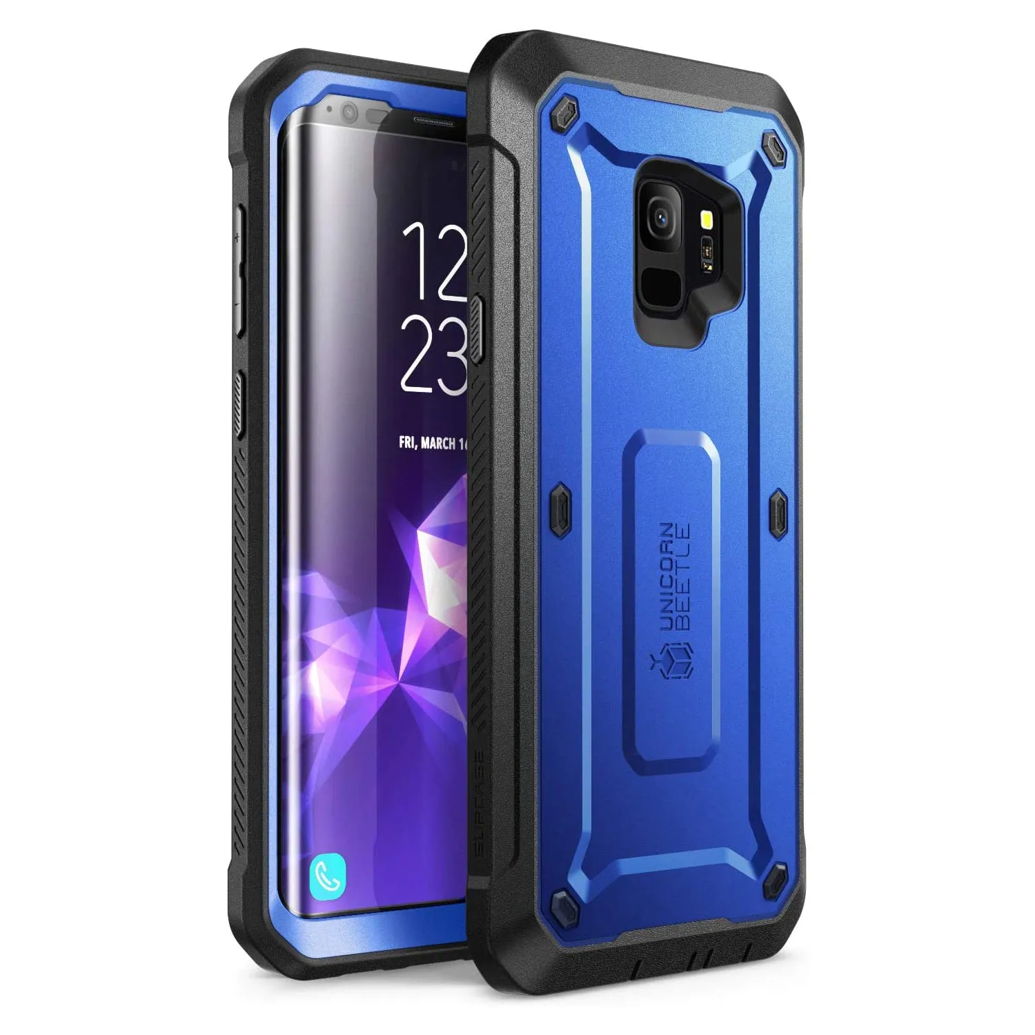 Limited Edition Galaxy S9 Unicorn Beetle Pro Full Body Rugged Holster Case-Dark Blue  Stylish & Comfortable