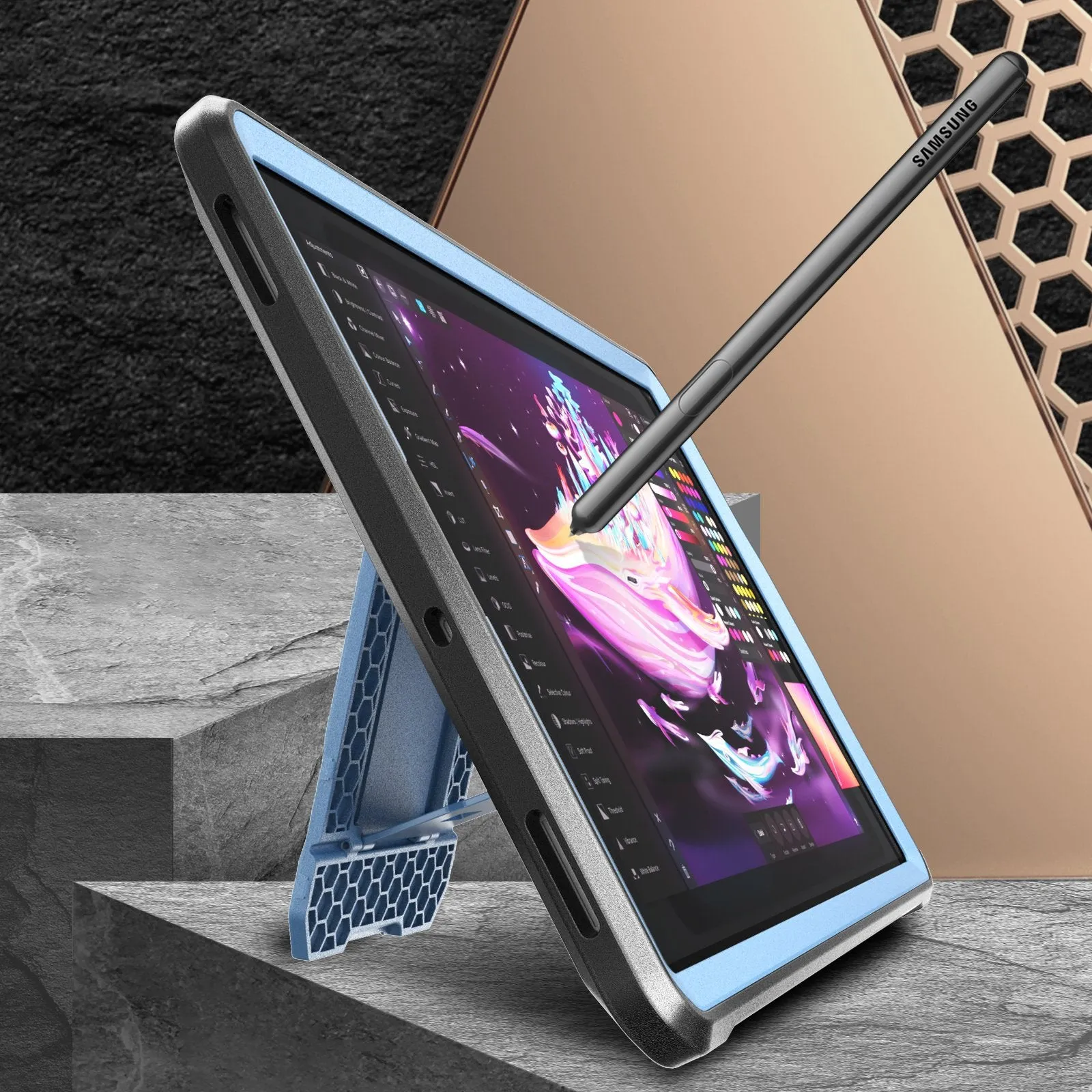 Limited Edition Galaxy Tab S6 (2019) Unicorn Beetle Pro Rugged Case-Blue  Almost Gone!