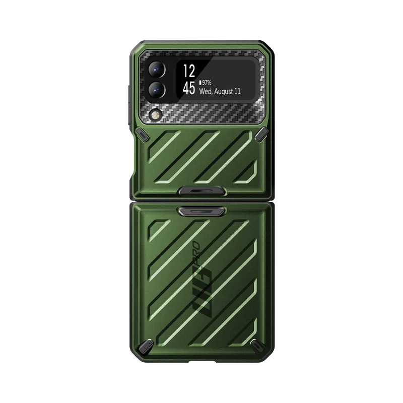 Limited Edition Galaxy Z Flip3 Unicorn Beetle PRO Rugged Case with Belt Clip-Dark Green  Ends Soon!