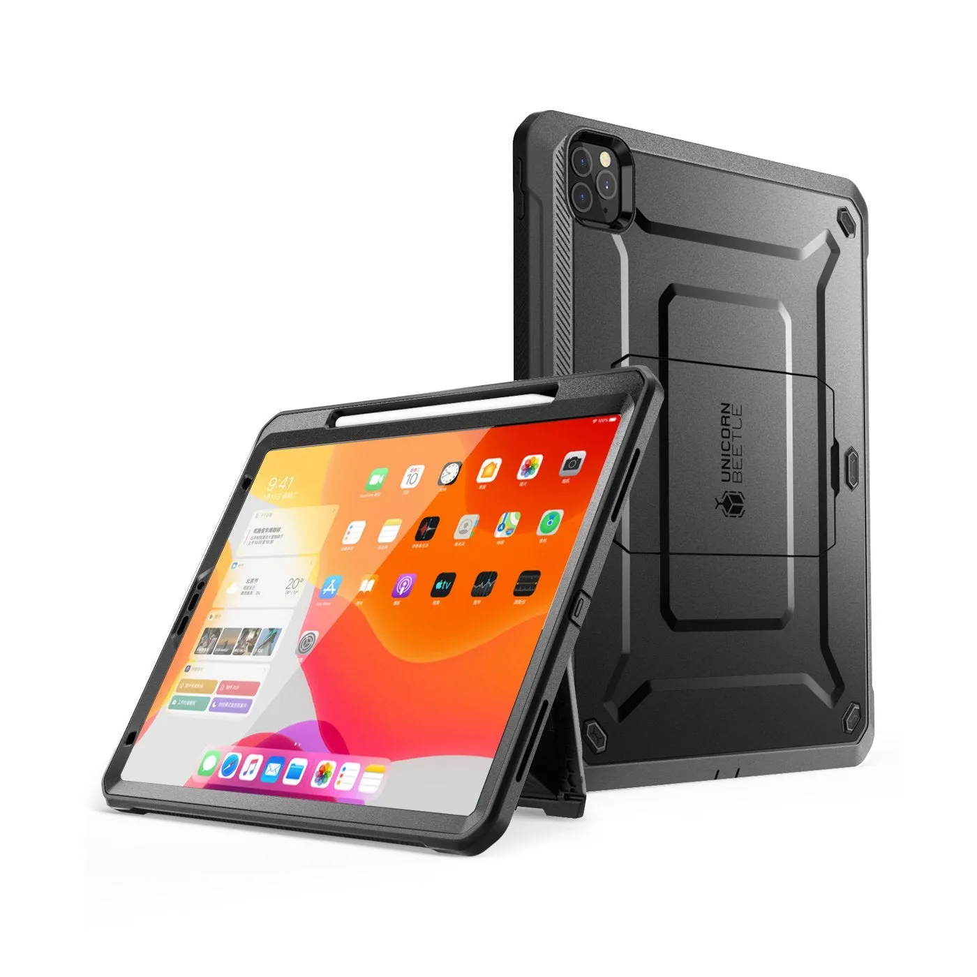 Limited Edition iPad Pro 12.9 Inch (2020) Unicorn Beetle Pro Rugged Case-Black  Last Few Pieces!