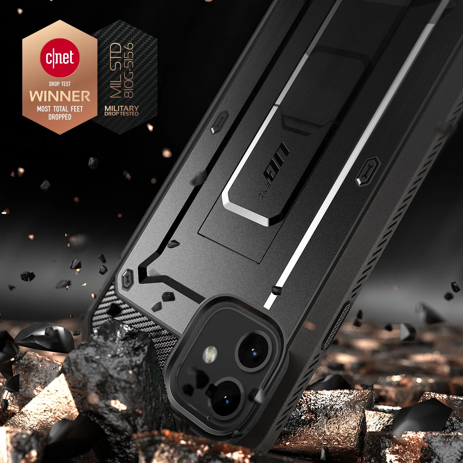 Limited Edition iPhone 12 6.1 inch Unicorn Beetle Pro Rugged Case-Black  Limited Stock!