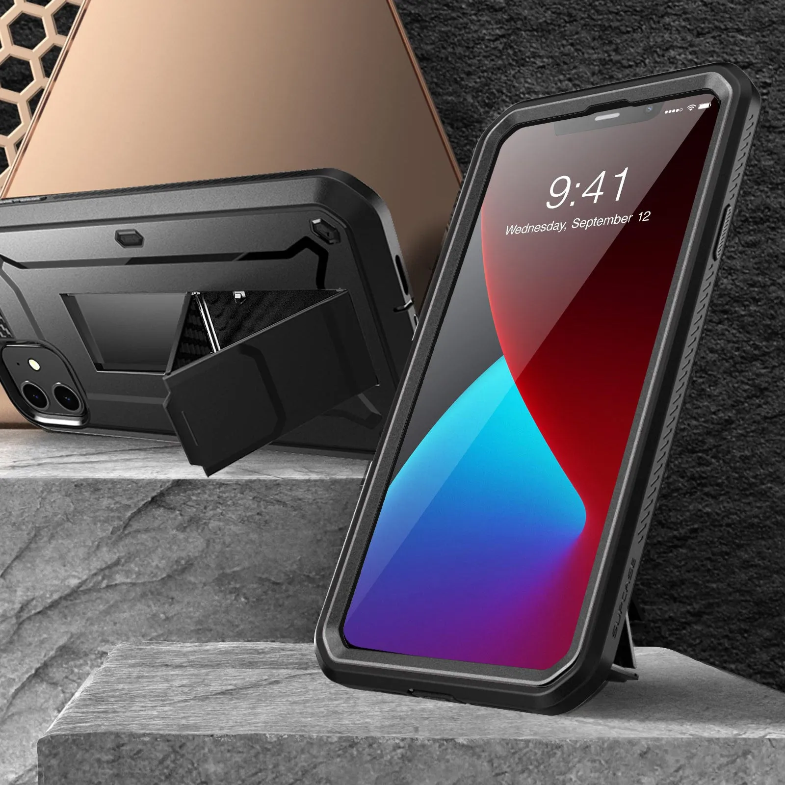 Limited Edition iPhone 12 6.1 inch Unicorn Beetle Pro Rugged Case-Black  Limited Stock!