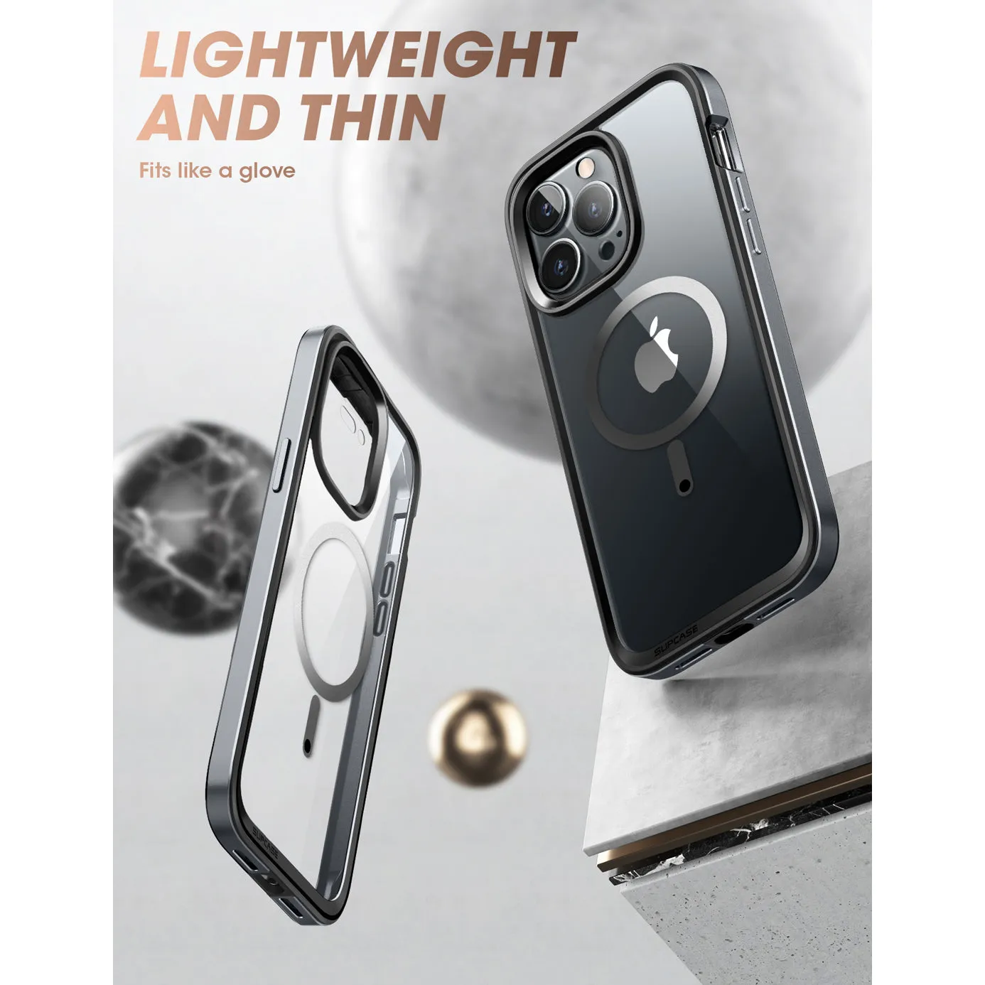 Limited Edition iPhone 14 Pro Max 6.7 inch Unicorn Beetle EDGE MAG with Screen Protector Clear Case-Black  Limited Stock!