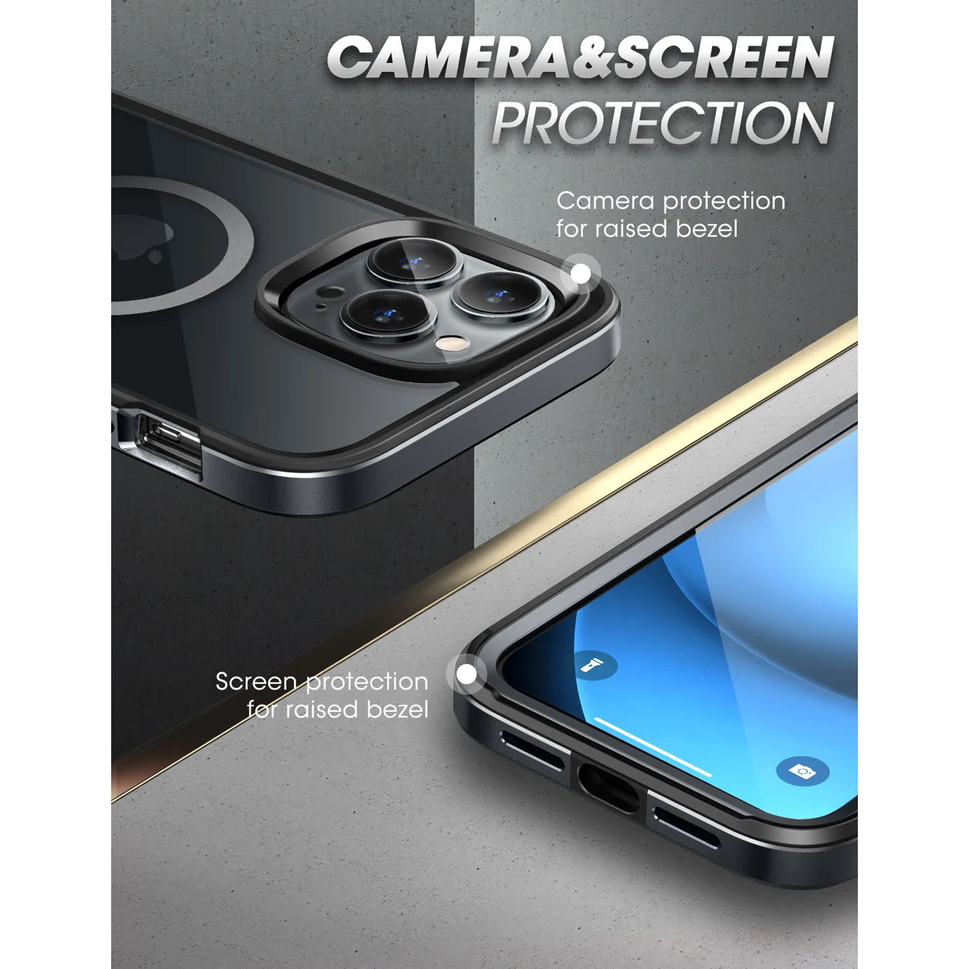 Limited Edition iPhone 14 Pro Max 6.7 inch Unicorn Beetle EDGE MAG with Screen Protector Clear Case-Black  Limited Stock!
