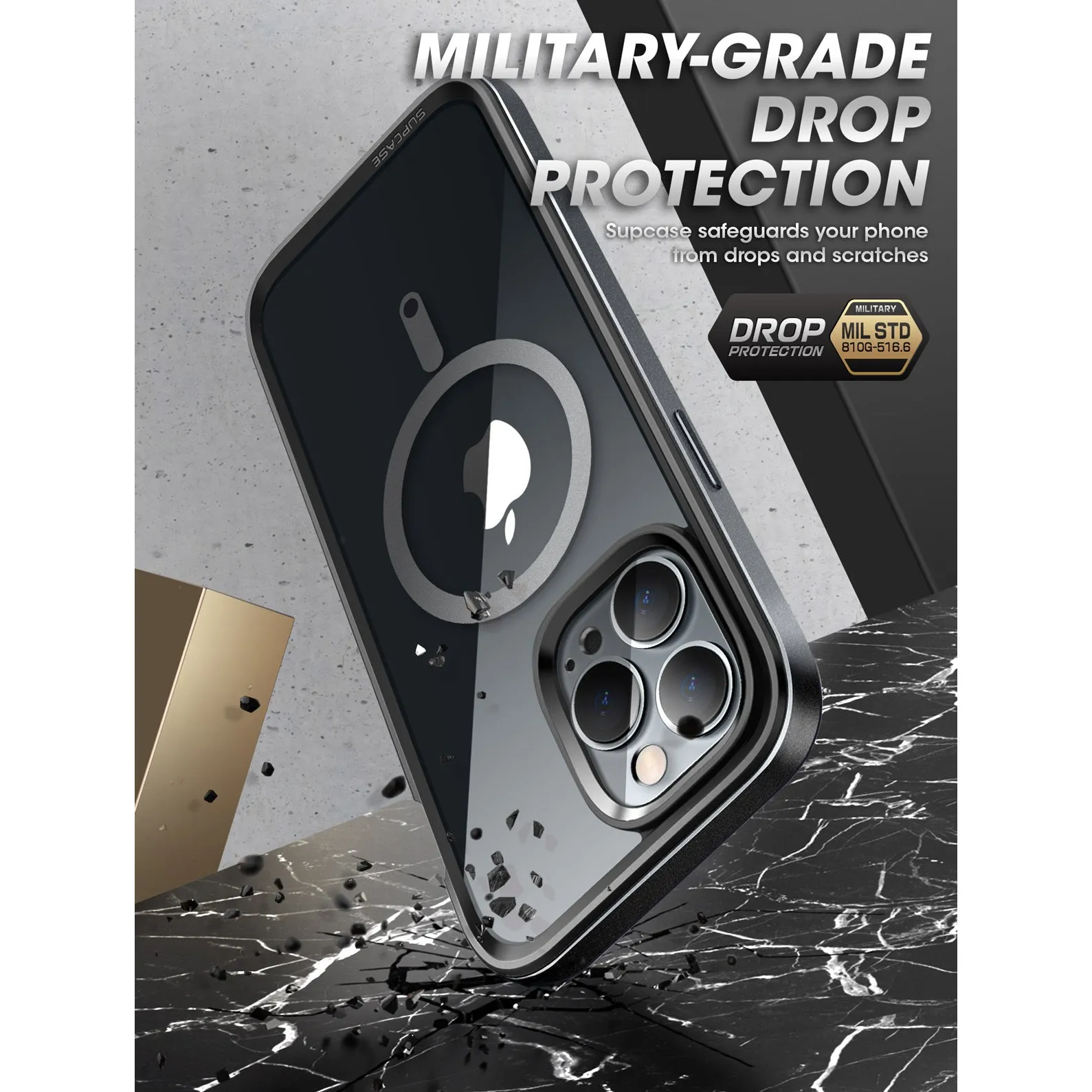 Limited Edition iPhone 14 Pro Max 6.7 inch Unicorn Beetle EDGE MAG with Screen Protector Clear Case-Black  Limited Stock!