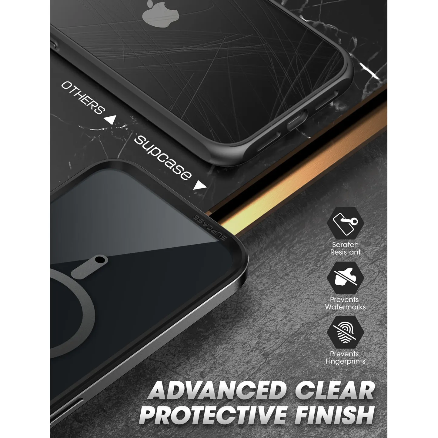 Limited Edition iPhone 14 Pro Max 6.7 inch Unicorn Beetle EDGE MAG with Screen Protector Clear Case-Black  Limited Stock!