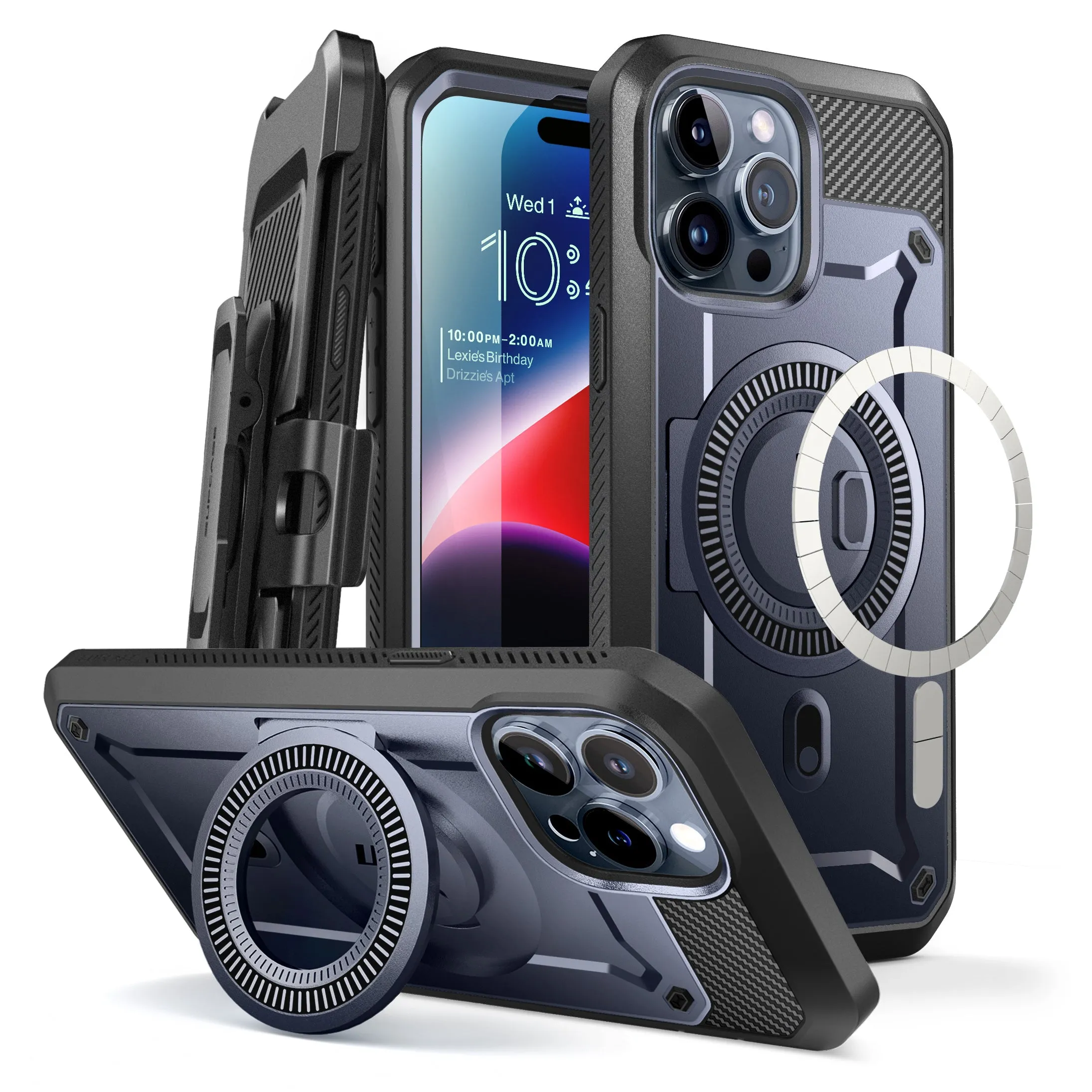 Limited Edition iPhone 15 Pro Max 6.7 inch Unicorn Beetle PRO MAG Rugged MagSafe Case-Dark Blue  Last Chance!
