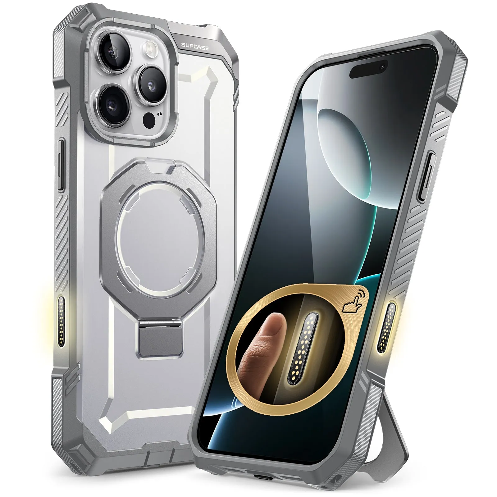 Limited Edition iPhone 16 Pro 6.3 inch UB Grip MagSafe Camera Control Button Phone Case-White  Almost Sold Out!