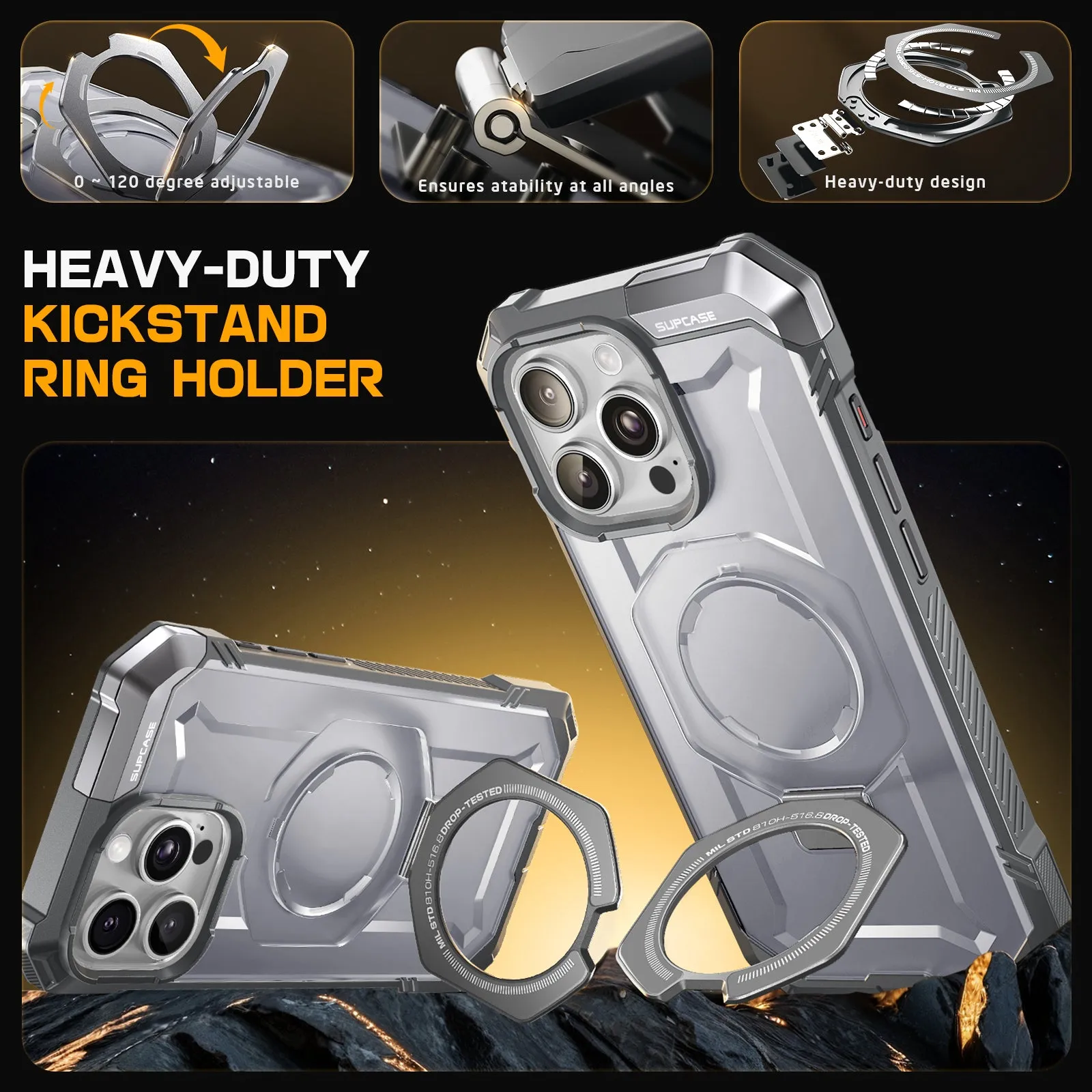 Limited Edition iPhone 16 Pro 6.3 inch UB Grip MagSafe Camera Control Button Phone Case-White  Almost Sold Out!