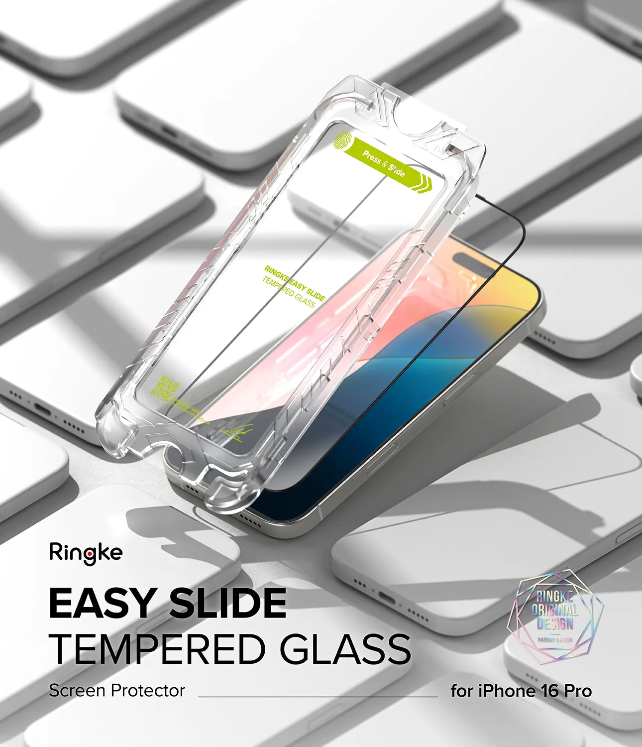 Limited Edition iPhone 16 Pro Screen Protector | Easy Slide Tempered Glass  Last Few Pieces!