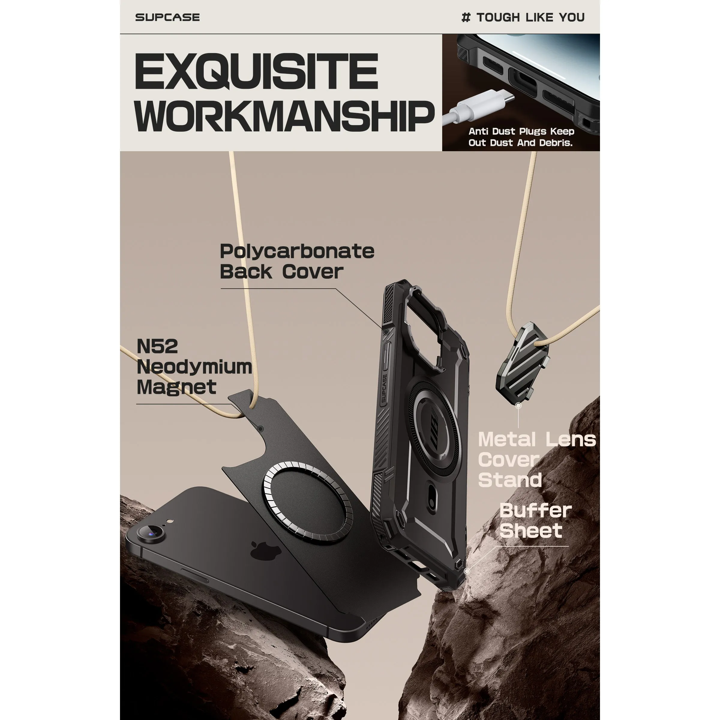 Limited Edition iPhone 16e  Unicorn Beetle MAG XT MagSafe Case-Black  Today Only!