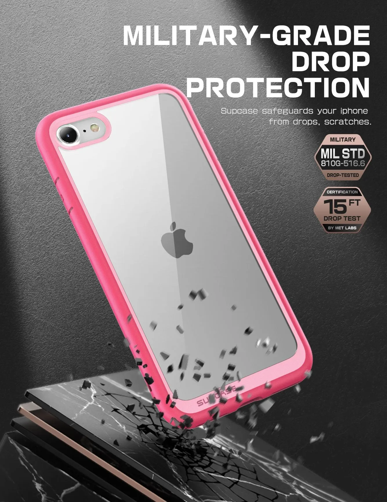 Limited Edition iPhone SE Unicorn Beetle Style Slim Clear-Pink  Today Only!