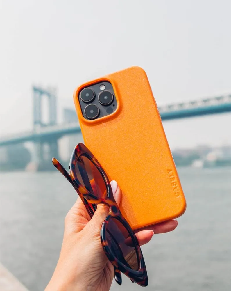 Limited Edition Morning Glow | Orange Pastel Shimmer Case  Stylish & Comfortable