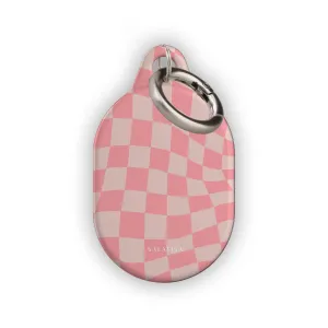 Limited Edition Pink Wave Checkered AirTag Holder  Going Fast!