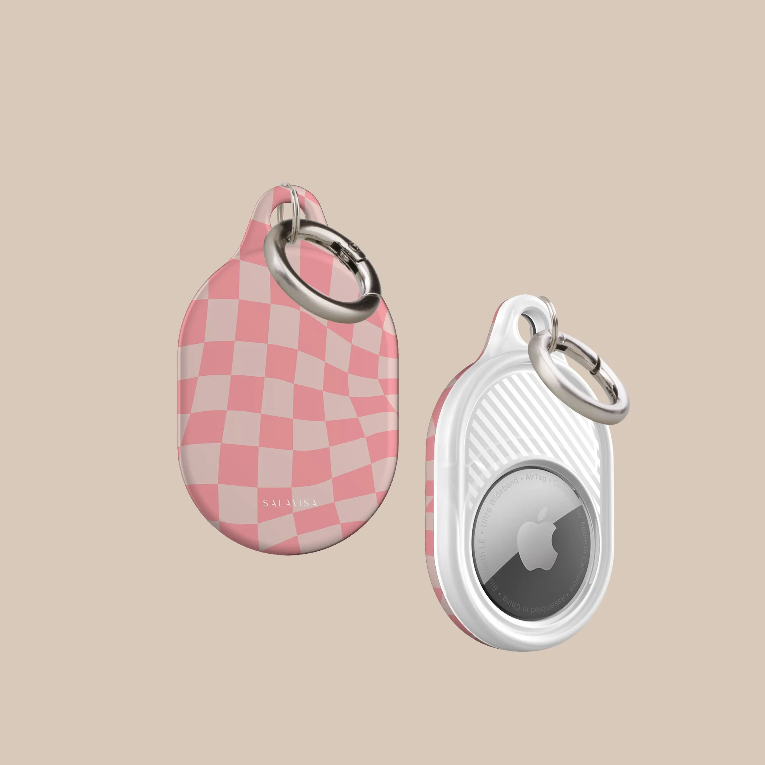 Limited Edition Pink Wave Checkered AirTag Holder  Going Fast!