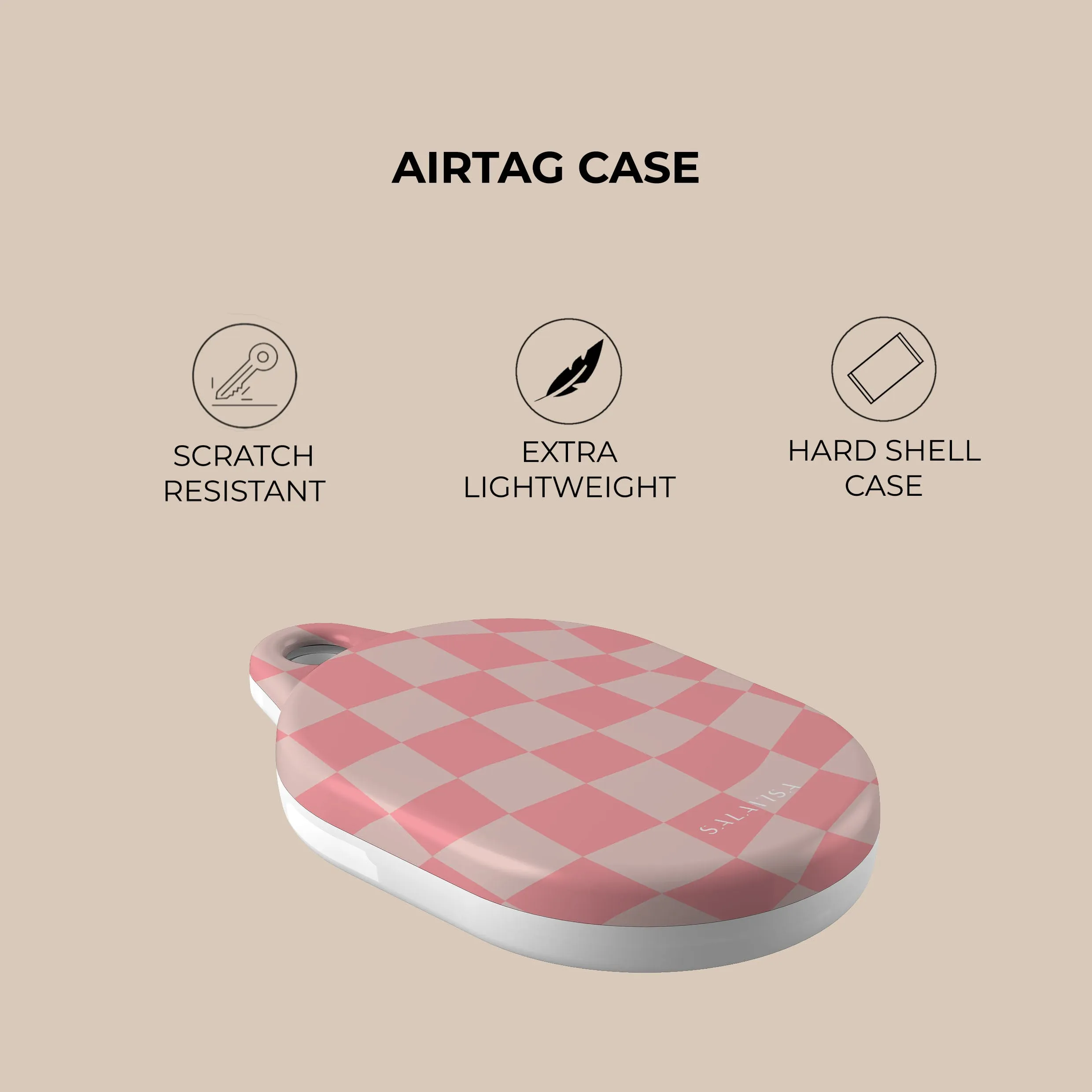 Limited Edition Pink Wave Checkered AirTag Holder  Going Fast!