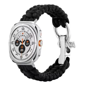 Limited Edition Samsung Galaxy Watch Ultra Nylon Rope Strap (Black)  Stylish & Comfortable