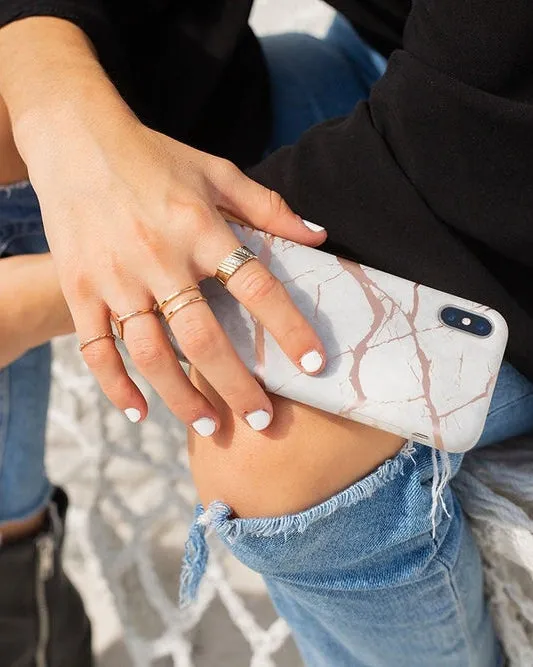 Limited Edition Touch of Lavender | Lavender Gray & Rose Gold Marble Case  Almost Gone!