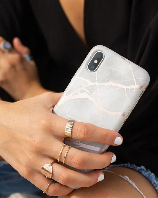 Limited Edition Touch of Lavender | Lavender Gray & Rose Gold Marble Case  Almost Gone!