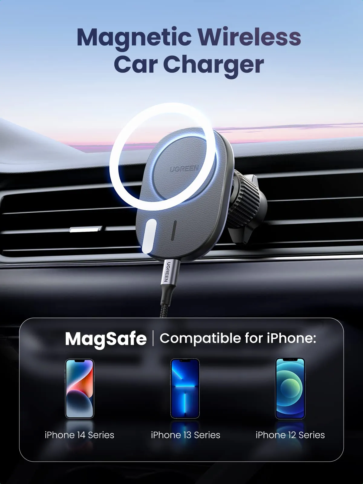 Limited Edition UGREEN Magnetic Wireless Car Charger Mount  Going Fast!