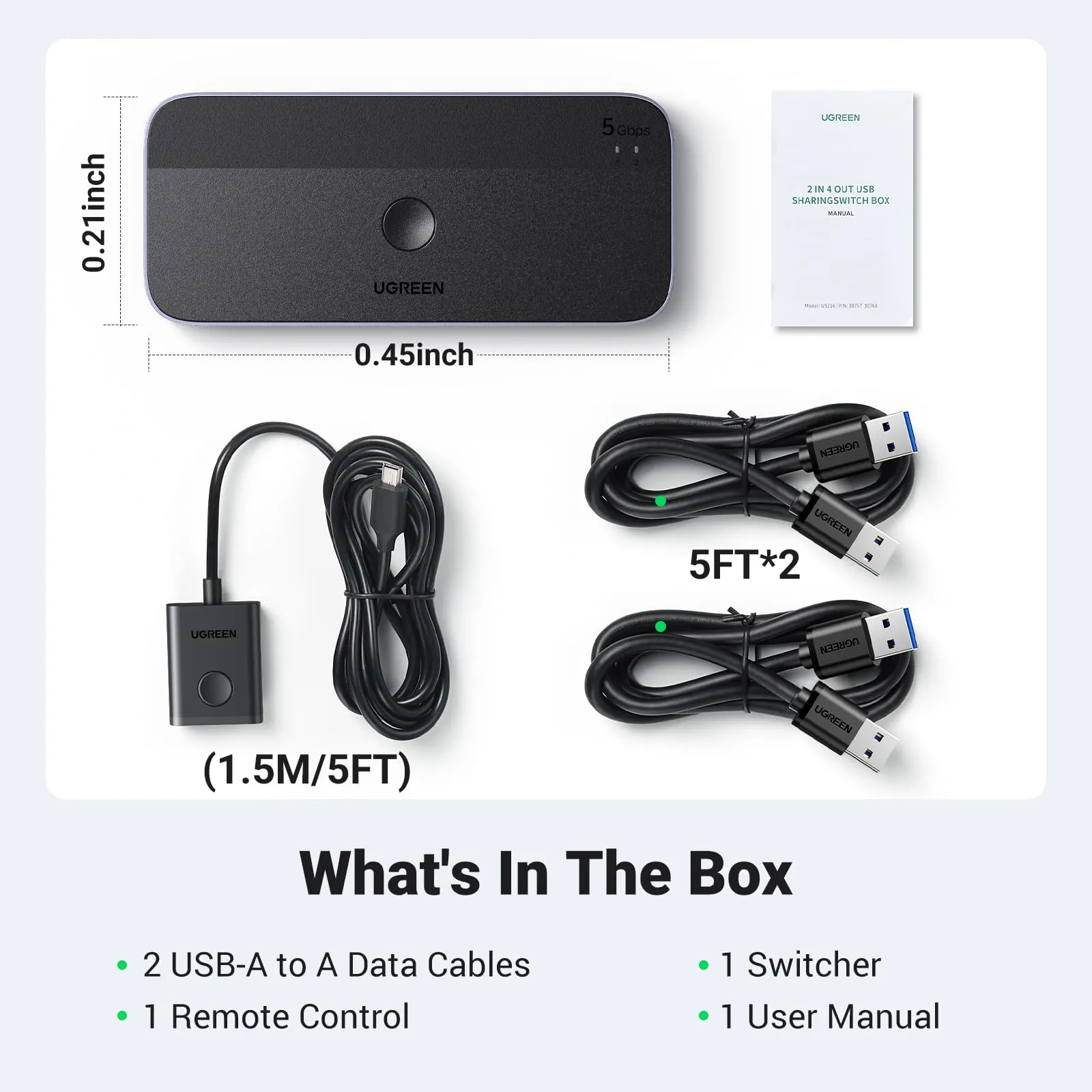 Limited Edition UGREEN USB 3.0 Switch 2 Computers Sharing USB C & A Devices  Dont Miss Out!