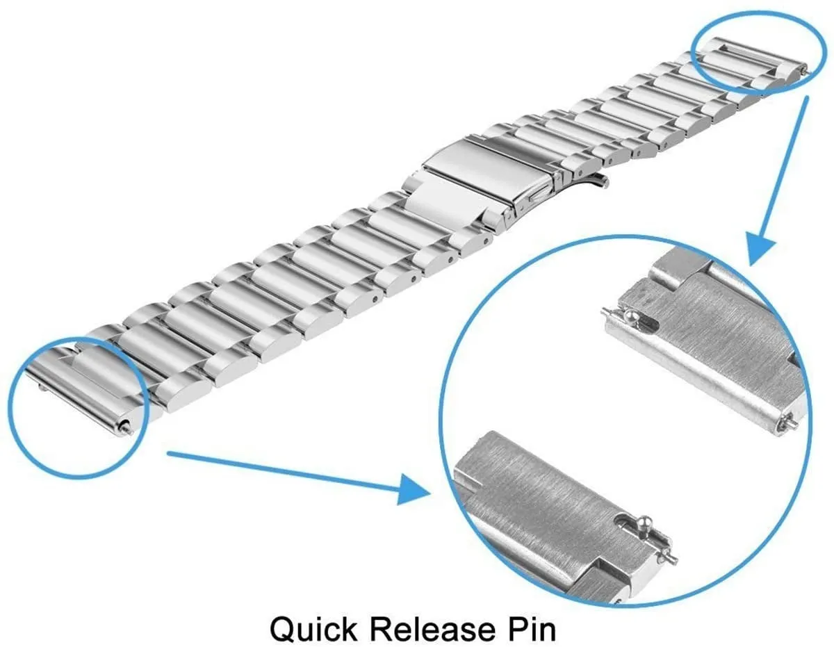 Limited Edition Xiaomi Amazfit GTS Link Strap (Silver)  Dont Miss Out!