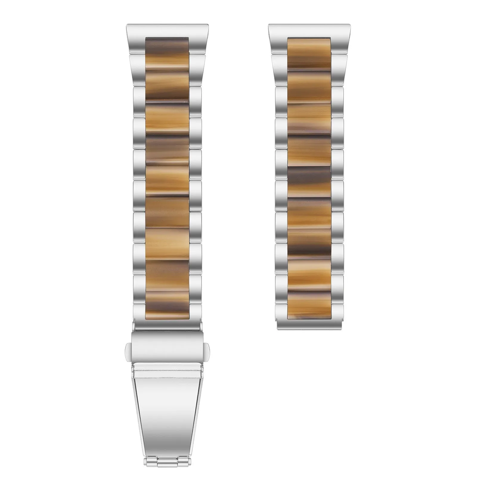 Limited Edition Xiaomi Amazfit GTS Resin Steel Strap (Silver/Brown)  Today Only!