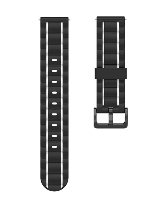 Limited Edition Xiaomi Amazfit GTS Silicone Strap Tough (Black/White)  Stylish & Comfortable