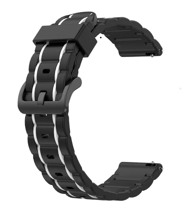 Limited Edition Xiaomi Amazfit GTS Silicone Strap Tough (Black/White)  Stylish & Comfortable