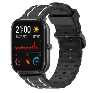 Limited Edition Xiaomi Amazfit GTS Silicone Strap Tough (Black/White)  Stylish & Comfortable