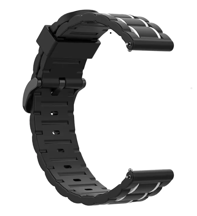 Limited Edition Xiaomi Amazfit GTS Silicone Strap Tough (Black/White)  Stylish & Comfortable