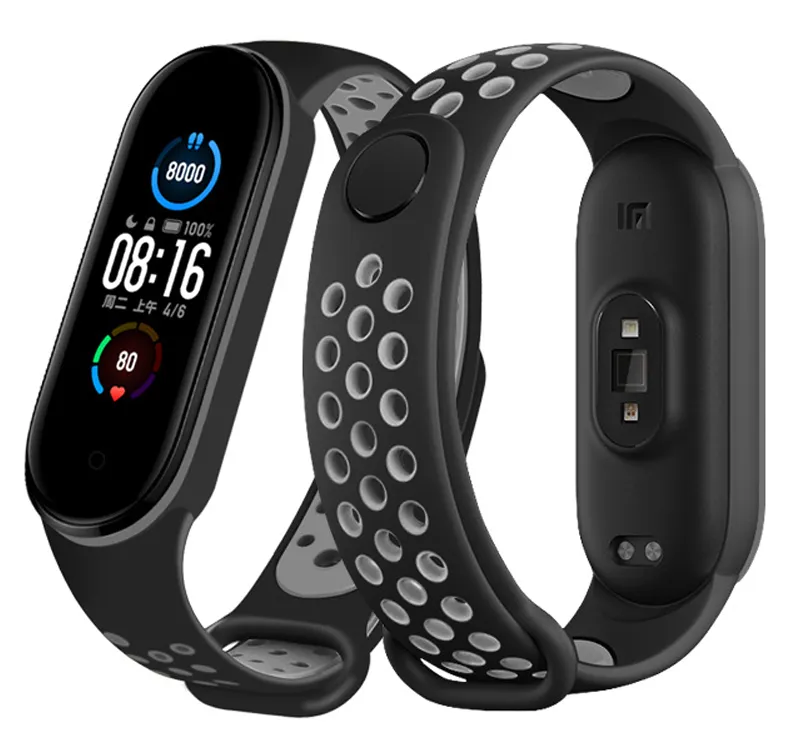 Limited Edition Xiaomi Mi Band 6 Sport Strap (Black/Grey)  Last Few Pieces!