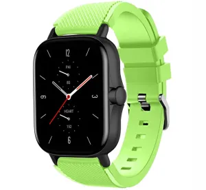 Luxury Feel Amazfit GTS 2 Silicone Strap (Light Green)  Last Chance!
