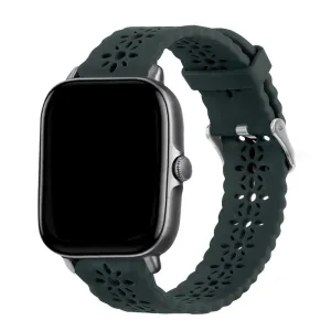 Luxury Feel Amazfit GTS 2 Silicone Strap Patterned (Viridian)  Almost Gone!