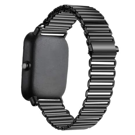 Luxury Feel Amazfit GTS 2 Steel Loop Strap (Black)  Ends Soon!