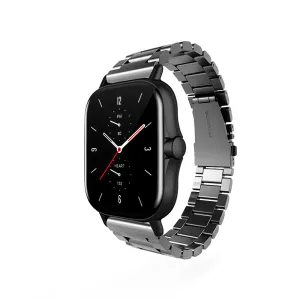 Luxury Feel Amazfit GTS 2 Steel Strap (Dark Grey)  Dont Miss Out!