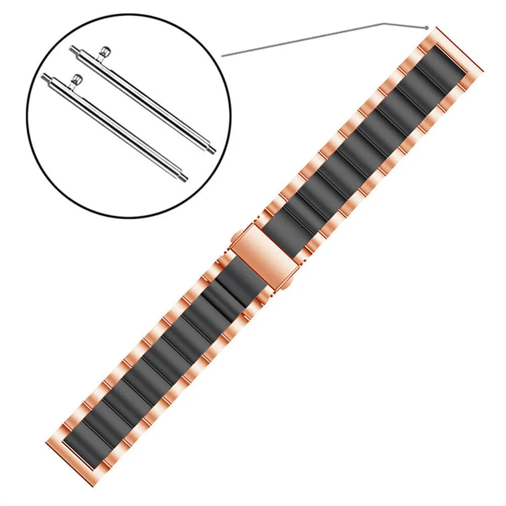 Luxury Feel Amazfit GTS 2 Steel Strap (Rose Gold/Black)  Dont Miss Out!
