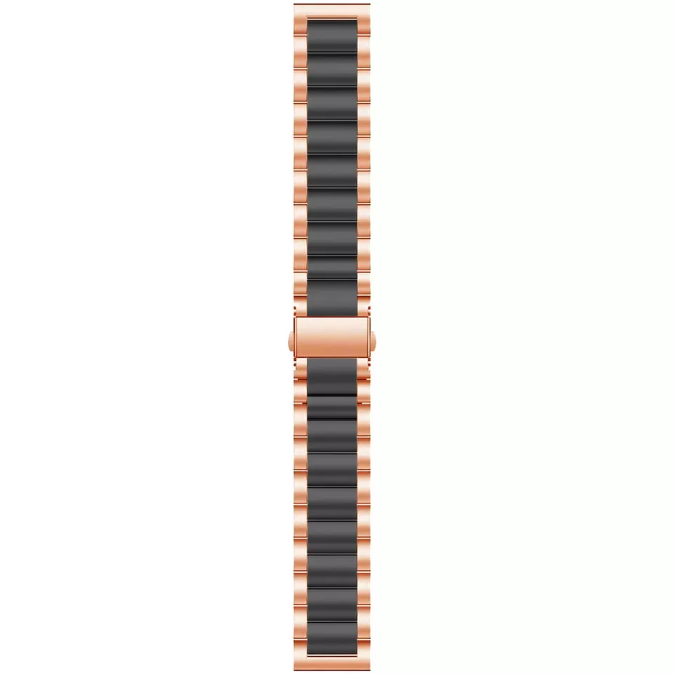 Luxury Feel Amazfit GTS 2 Steel Strap (Rose Gold/Black)  Dont Miss Out!