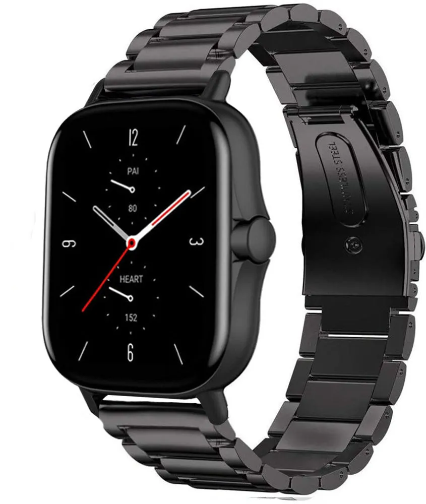 Luxury Feel Amazfit GTS 2 Titanium Strap (Black)  Going Fast!
