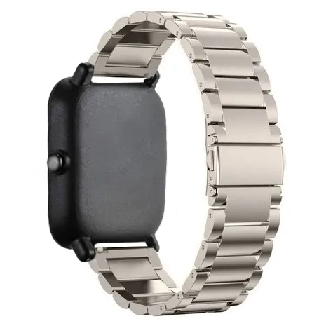 Luxury Feel Amazfit GTS 2 Titanium Strap (Titanium)  Limited Availability!