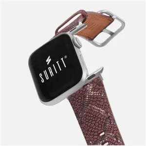 Luxury Feel Apple Watch Band Paris Burgundy  Going Fast!
