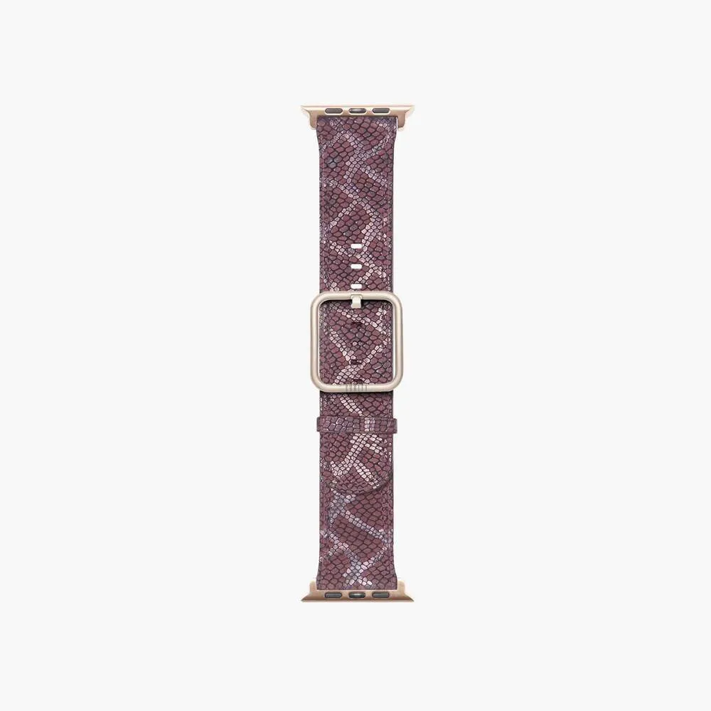 Luxury Feel Apple Watch Band Paris Burgundy  Going Fast!