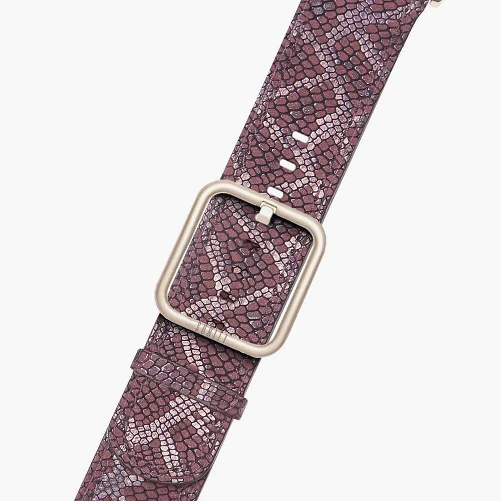 Luxury Feel Apple Watch Band Paris Burgundy  Going Fast!