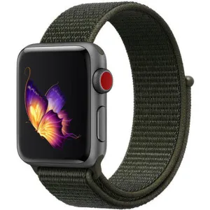 Luxury Feel Apple Watch Nylon Strap (Dark Green)  Limited Stock!