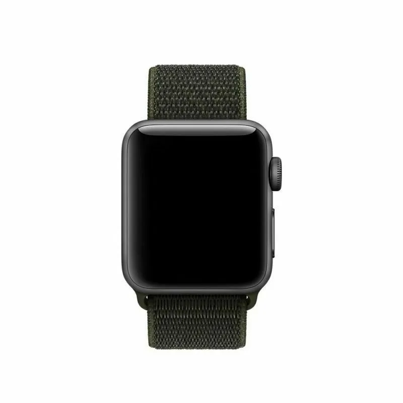 Luxury Feel Apple Watch Nylon Strap (Dark Green)  Limited Stock!