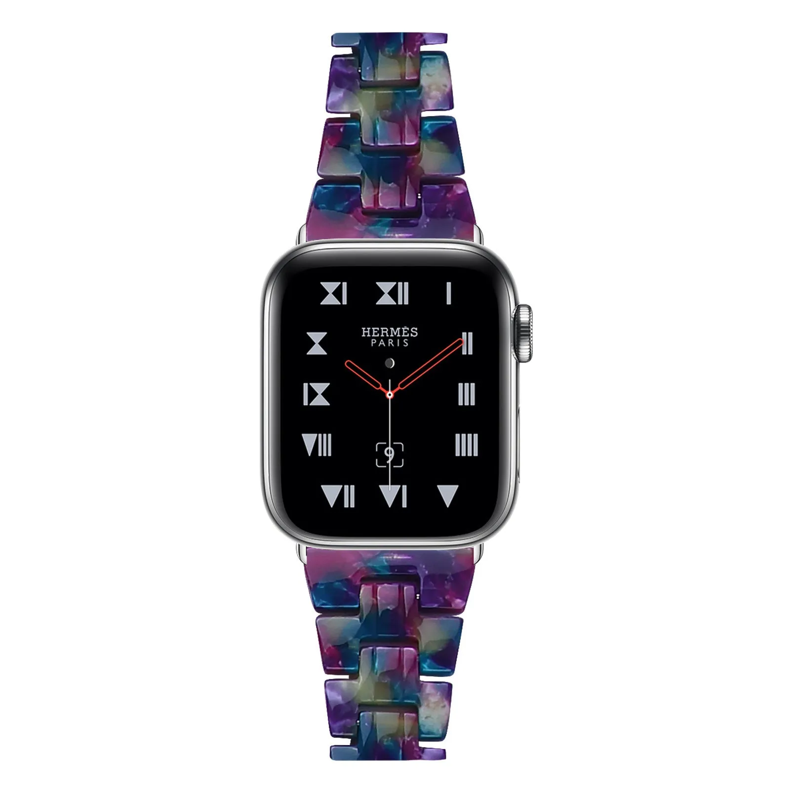 Luxury Feel Apple Watch Resin Strap (Multicoloured Purple)  Today Only!