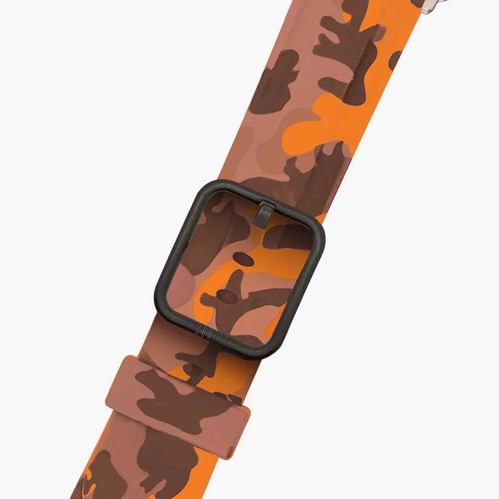 Luxury Feel Apple Watch Sport Band Orange Camo  Going Fast!